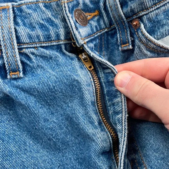 Vintage Levis Jeans Mens 32x34 Fits 29x34 Blue 550 Relaxed Fit Orange Tab 90s - Picture 2 of 13